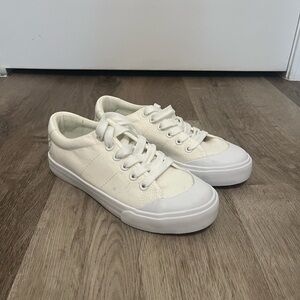 Classic Cream Canvas Sneakers